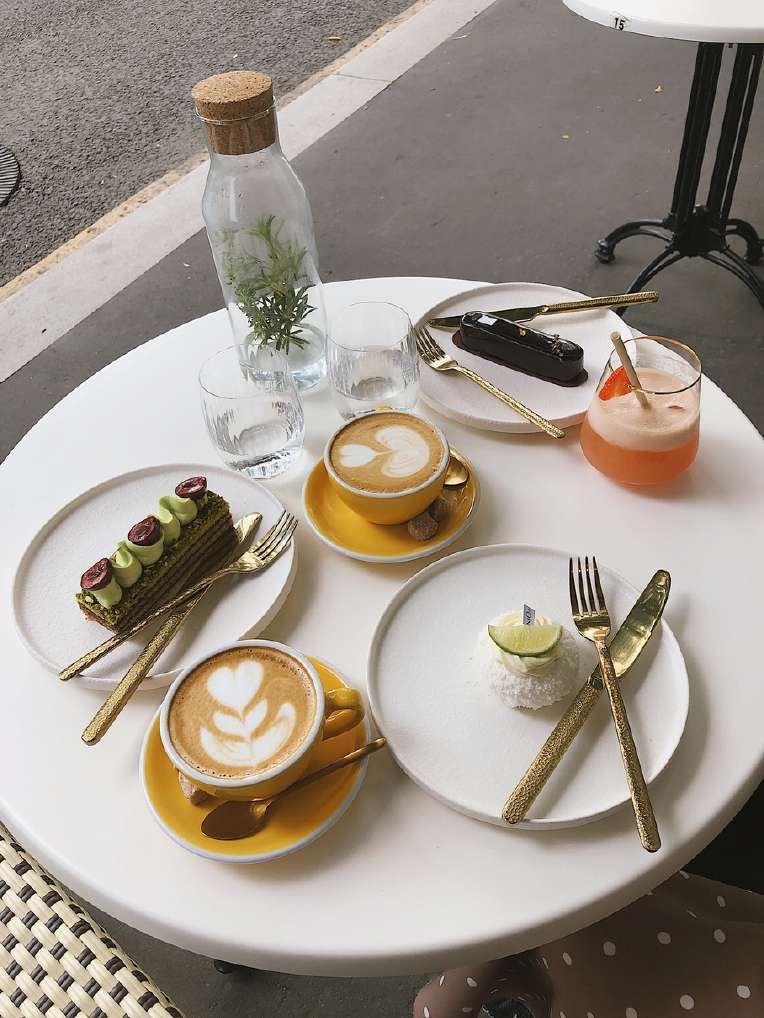 Coffee and croissant